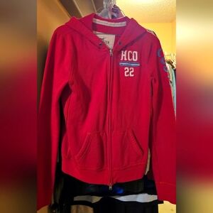 Hollister hoodie 🔥 engine red!